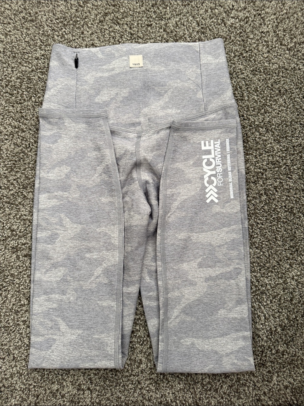 Vuori Cycle for Survival Grey Camo Leggings